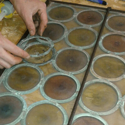 Messa in opera di nuovi cerchi in piombo